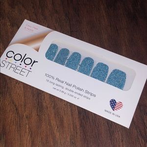Blue Lagoon Glitter Color Street Nails
